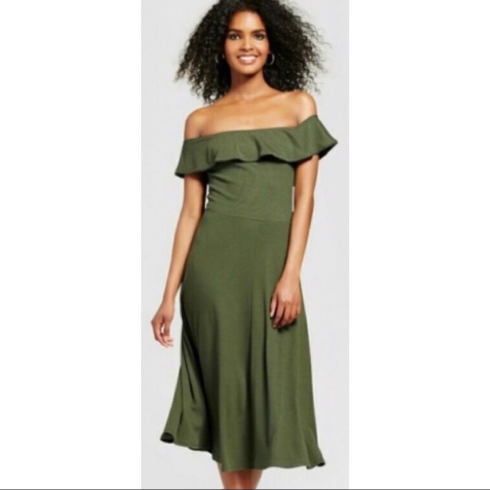 Who What Wear Bardot off the shoulder dress